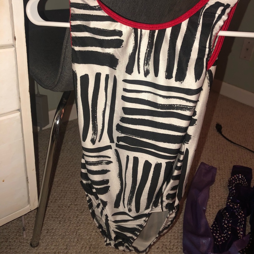 plum practice wear leotard